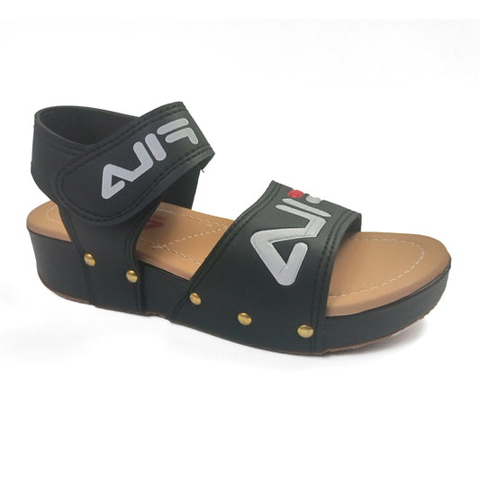 Fila Wedge Slipper Sandal for Girls | Black