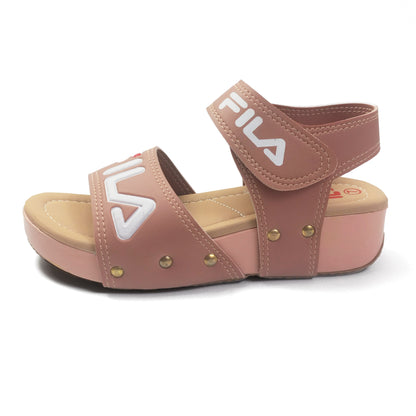 Fila Wedge Slipper Sandal for Girls | Pink