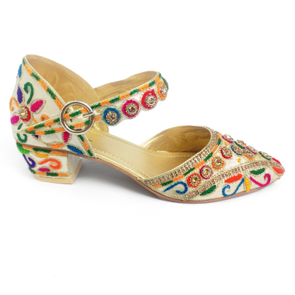 Embroided Khossa Heel Sandal