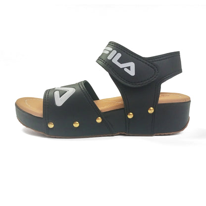 Fila Wedge Slipper Sandal for Girls | Black