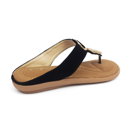 Comfortable Black Slip-On Softy Slippers