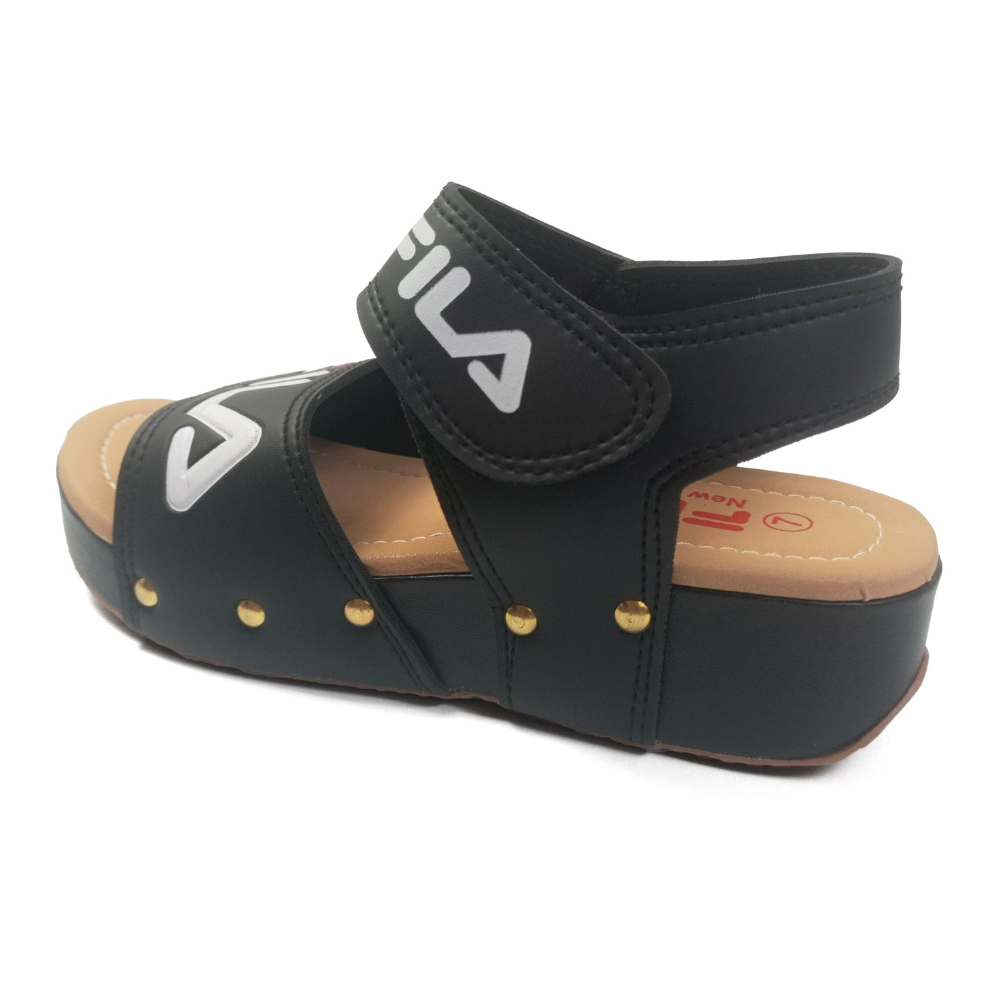 Fila Wedge Slipper Sandal for Girls | Black