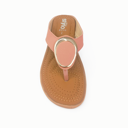 Comfortable Pink Wedge Softy Slippers