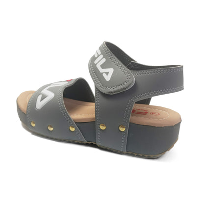 Fila Wedge Slipper Sandal for Girls | Grey