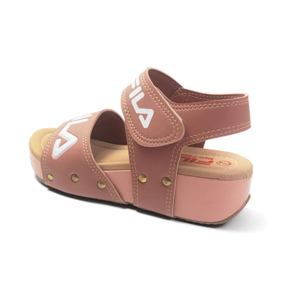 Fila Wedge Slipper Sandal for Girls | Pink